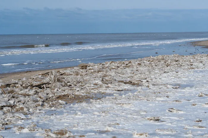 Snow On The Beach