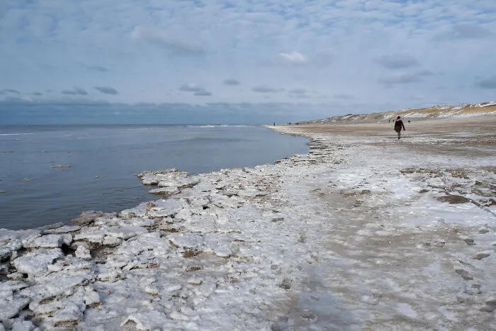 Snow On The Beach