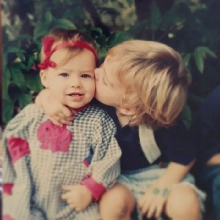 Margot Robbie And Her Brother
