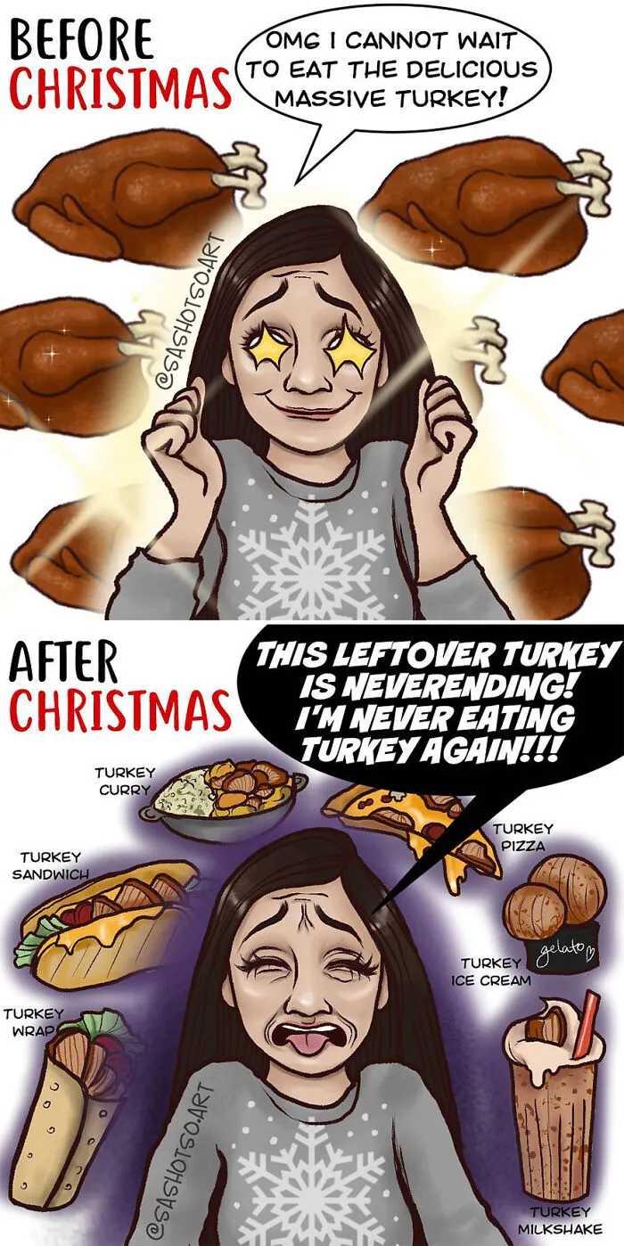Funny-Comics-Everyday-Life-Relationships-Girl-Problems-Sasha-Tsoysashotso-Art