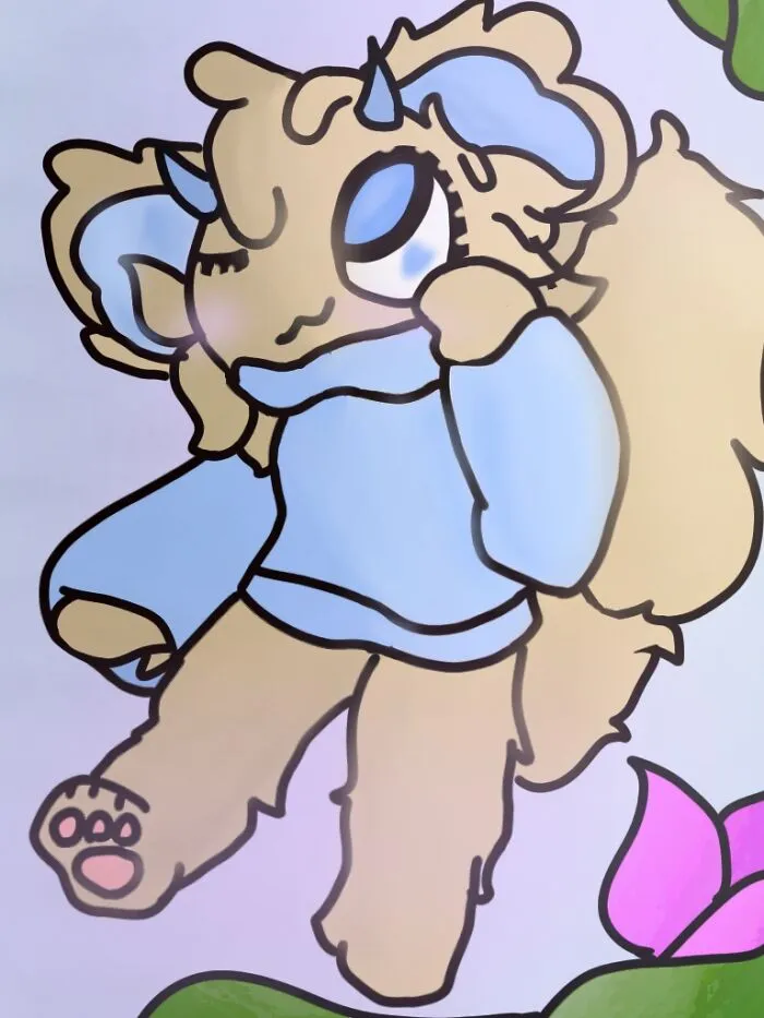 This Is My Sona, I Have Better Art Just Not On My Laptop. Drew This With My Finger Wot
