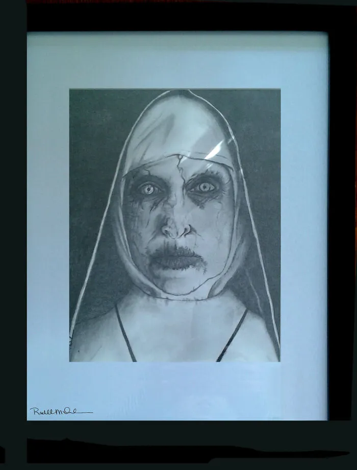 Valek - The Nun. Drawn For A Horror Movie Convention That Never Happened Because Of Covid. :(