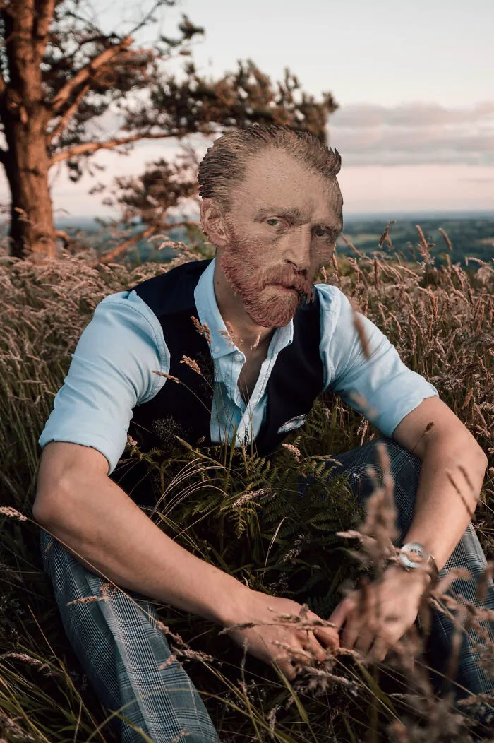 My 57 Photo Manipulations That Put Famous Subjects Of Paintings Out Of The Frame And Into The Modern World