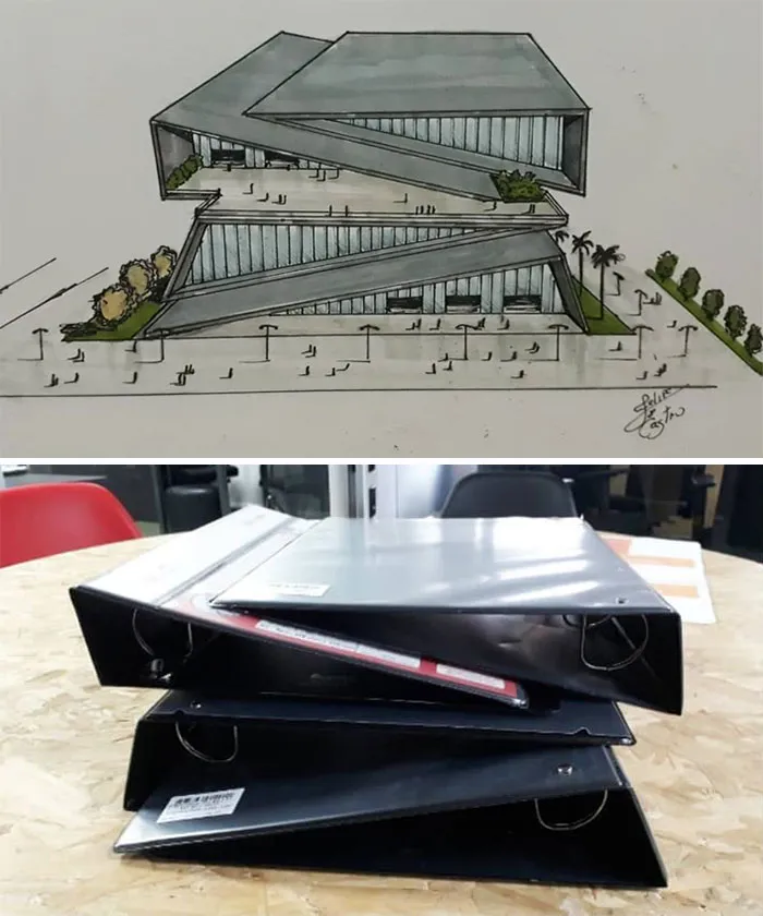 An Architect Draws Buildings Inspired By Everyday Objects (30 Pics)