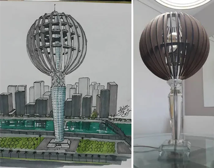 Este arquitecto dibuja edificios inspirados en objetos cotidianos (30 imágenes)