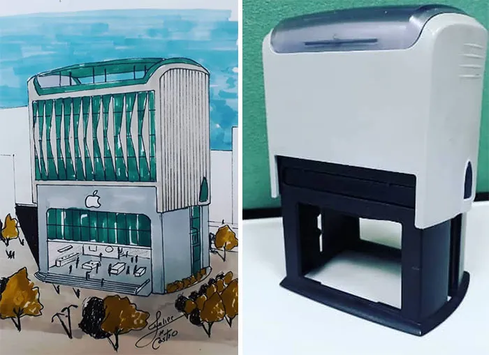 Este arquitecto dibuja edificios inspirados en objetos cotidianos (30 imágenes)