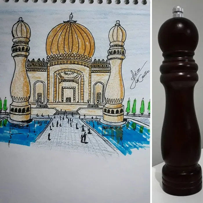 Este arquitecto dibuja edificios inspirados en objetos cotidianos (30 imágenes)