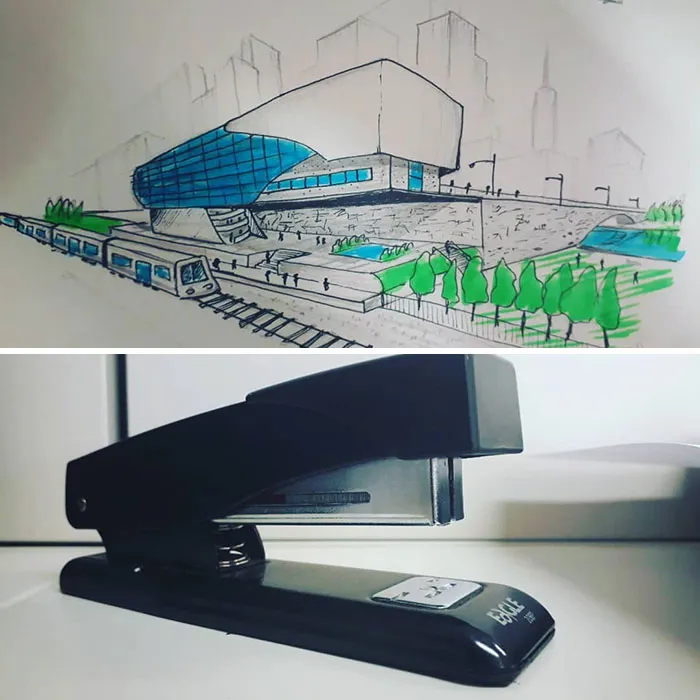 An Architect Draws Buildings Inspired By Everyday Objects (30 Pics)