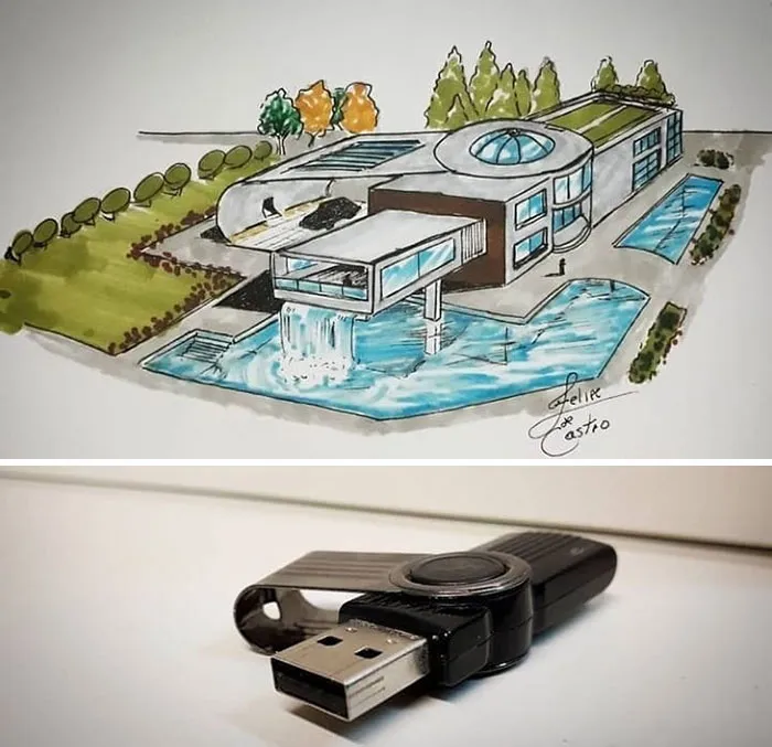 An Architect Draws Buildings Inspired By Everyday Objects (30 Pics)