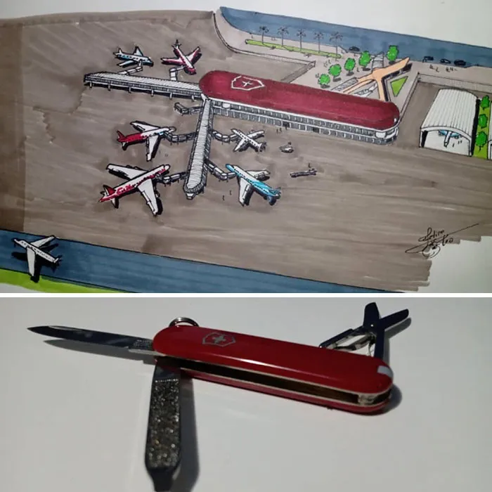 An Architect Draws Buildings Inspired By Everyday Objects (30 Pics)