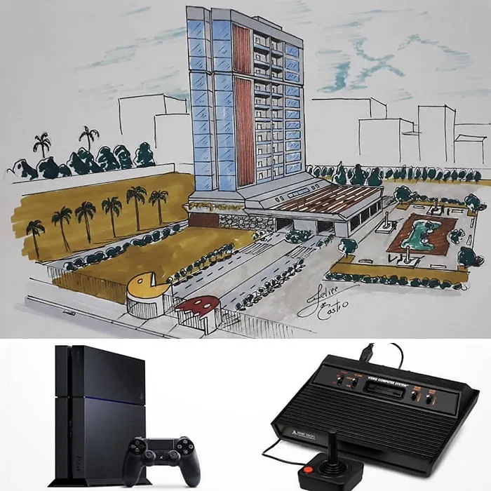 An Architect Draws Buildings Inspired By Everyday Objects (30 Pics)