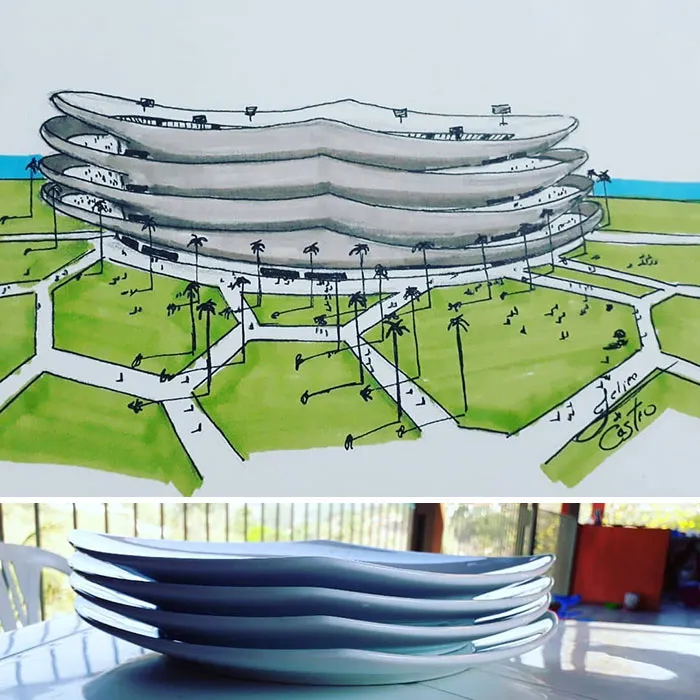 An Architect Draws Buildings Inspired By Everyday Objects (30 Pics)