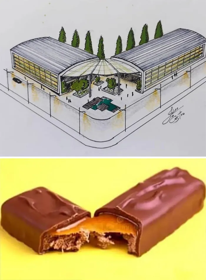 An Architect Draws Buildings Inspired By Everyday Objects (30 Pics)