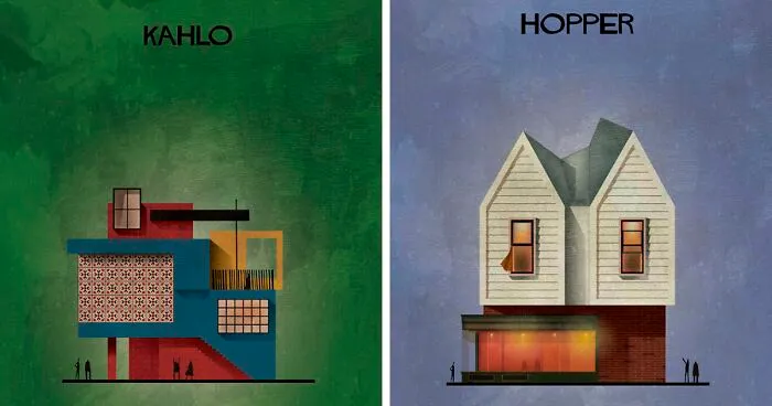 If 30 Iconic Artists Were Architects, As Imagined By Federico Babina