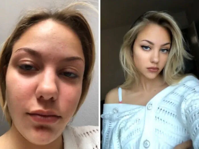 30 People Who Revealed How They Normally Look Vs. How They Make Themselves Look When 'Catfishing'
