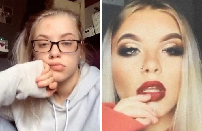 30 People Who Revealed How They Normally Look Vs. How They Make Themselves Look When 'Catfishing'