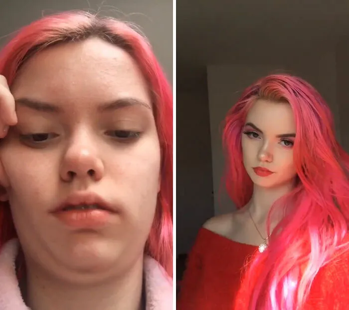 30 People Who Revealed How They Normally Look Vs. How They Make Themselves Look When 'Catfishing'