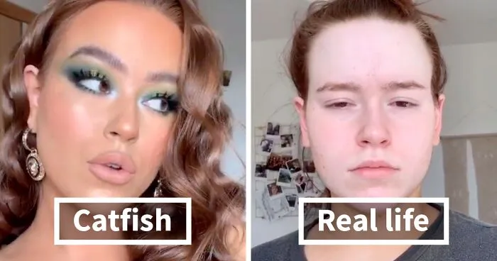 30 People Who Revealed How They Normally Look Vs. How They Make Themselves Look When 'Catfishing'