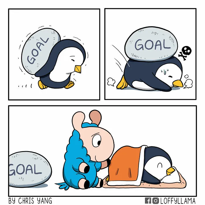 My 45 New Comics About A Blue Llama That Supports His Friends In A Wholesome Way