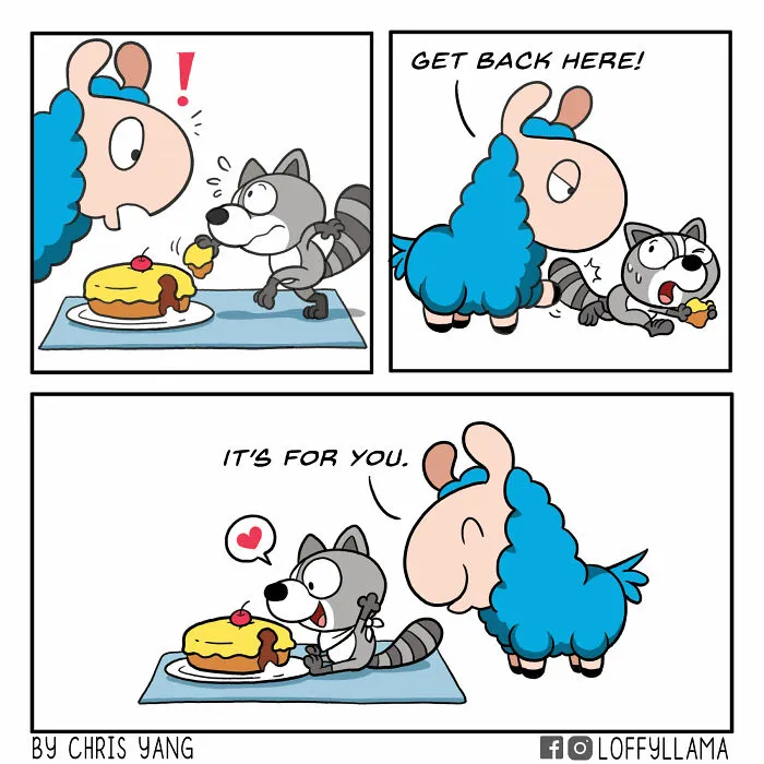 My 45 New Comics About A Blue Llama That Supports His Friends In A Wholesome Way