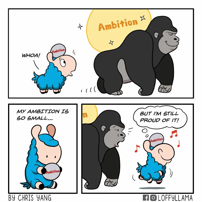 My 45 New Comics About A Blue Llama That Supports His Friends In A Wholesome Way