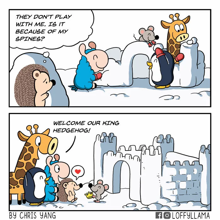 My 45 New Comics About A Blue Llama That Supports His Friends In A Wholesome Way