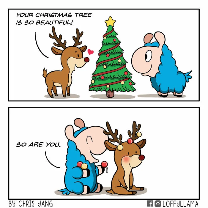 My 45 New Comics About A Blue Llama That Supports His Friends In A Wholesome Way