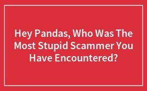 Hey Pandas, Who Was The Most Stupid Scammer You Have Encountered? (Closed)