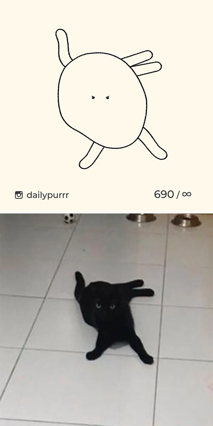 Here Are My 40 Really Bad Cat Drawings To Make You Laugh (New Pics)