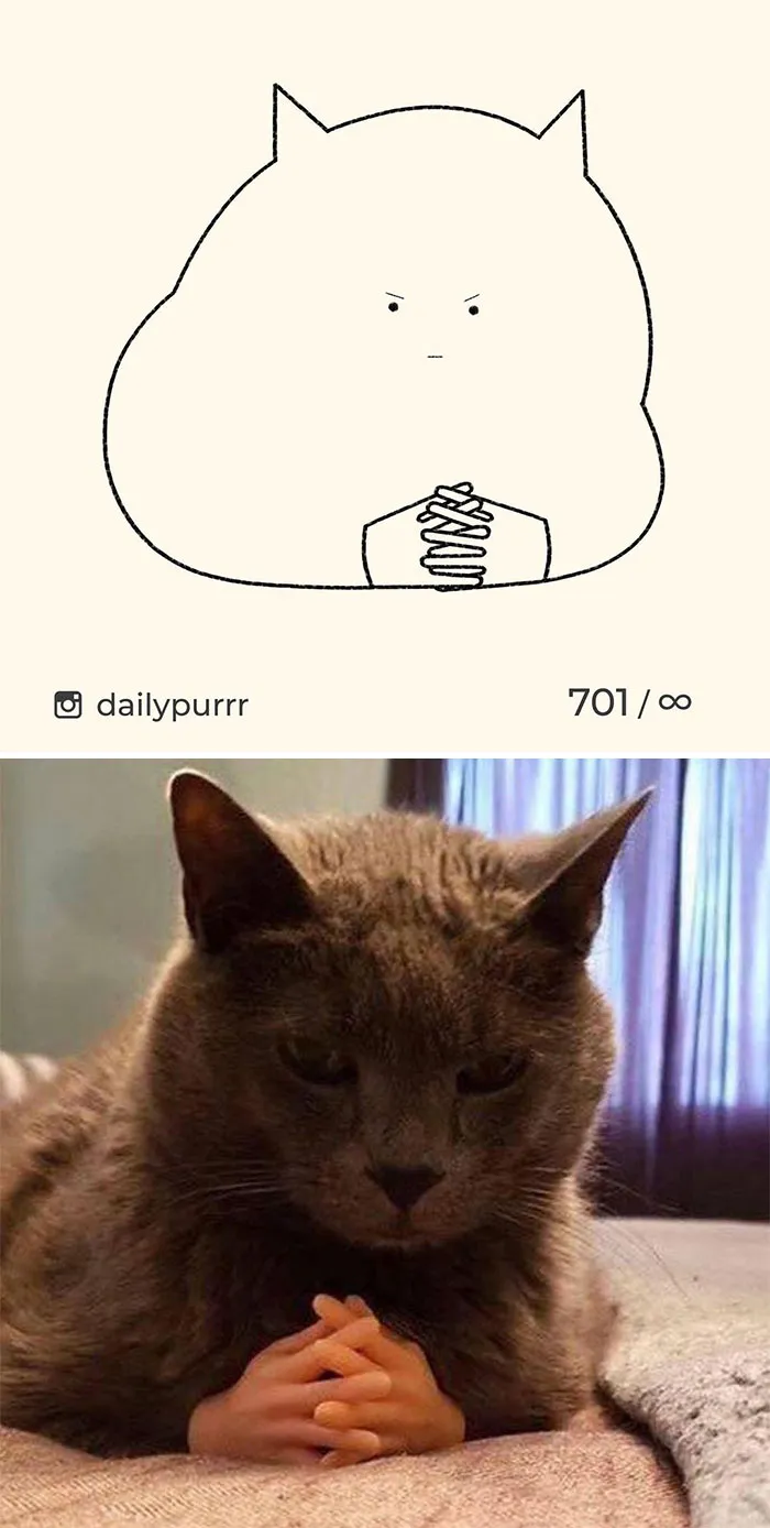 Here Are My 40 Really Bad Cat Drawings To Make You Laugh (New Pics)