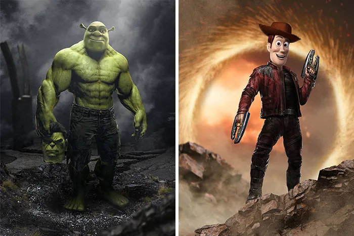 I Merge Two Characters That Have Something In Common Together (16 Pics)