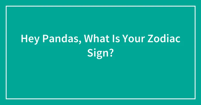 Hey Pandas, What Is Your Zodiac Sign? ♈♉♊♋♌♍♎♏♐♑♒♓