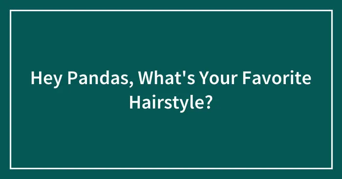 Hey Pandas, What's Your Favorite Hairstyle? (Closed)