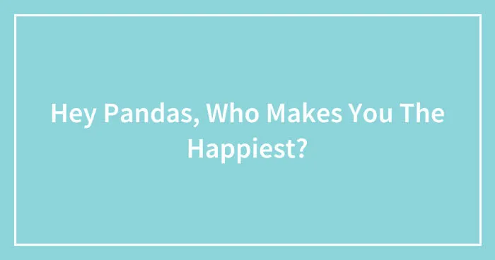 Hey Pandas, Who Makes You The Happiest? (Closed)