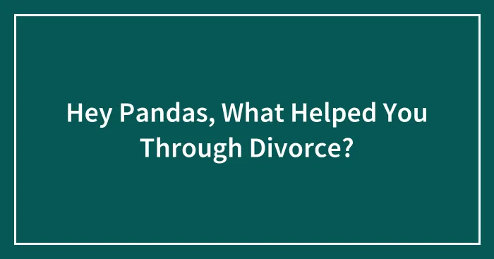 Hey Pandas, What Helped You Through Divorce? (Closed)