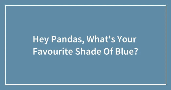 Hey Pandas, What's Your  Favourite Shade Of Blue?