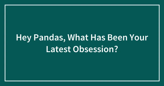 Hey Pandas, What Has Been Your Latest Obsession? (Closed)