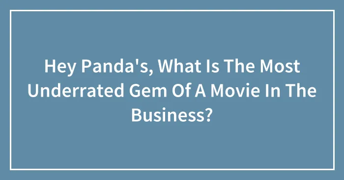 Hey Panda's, What Is The Most Underrated Gem Of A Movie In The Business?