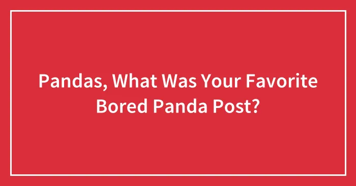 Pandas, What Was Your Favorite Bored Panda Post? (Closed)