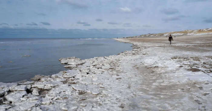 I Captured Snow And Ice On A Beautiful Dutch Beach