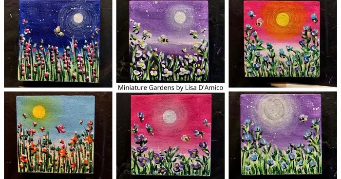 During The Pandemic Winter, I Painted A Miniature Garden