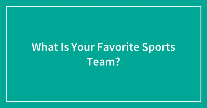 What Is Your Favorite Sports Team?
