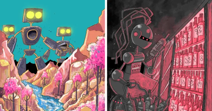 My Robot Illustration Series (10 Pics)