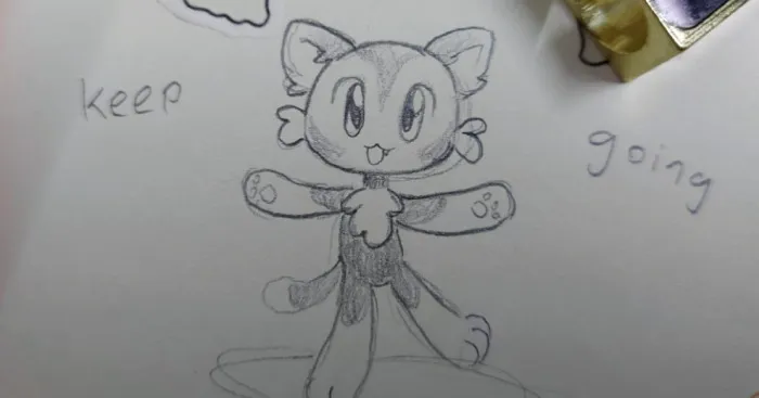 Hey Pandas, Draw A Cat Saying An Uplifting Message (Closed)