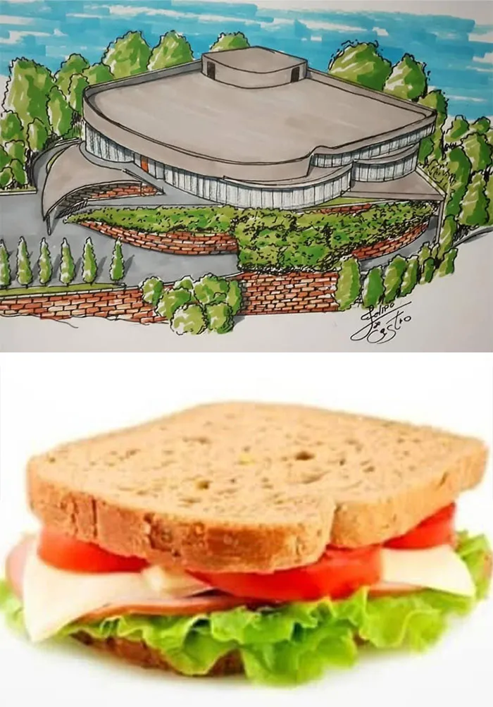 An Architect Draws Buildings Inspired By Everyday Objects (30 Pics)
