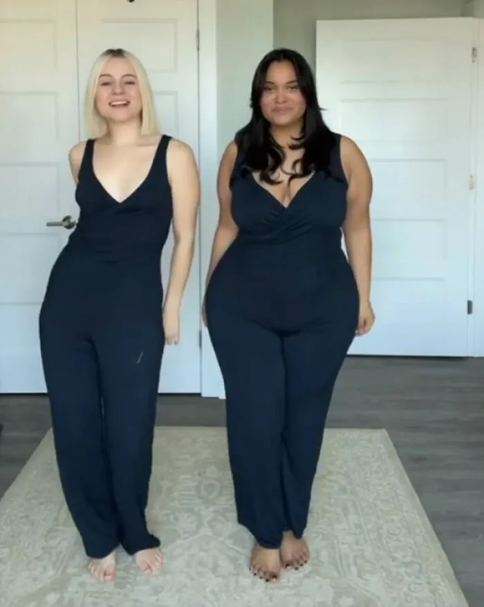 2 Amigas muestran cómo les queda la misma ropa en sus distintos tipos de cuerpo (30 nuevas fotos)