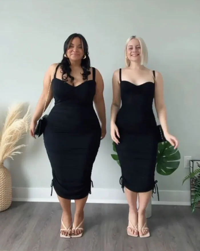 2 Amigas muestran cómo les queda la misma ropa en sus distintos tipos de cuerpo (30 nuevas fotos)