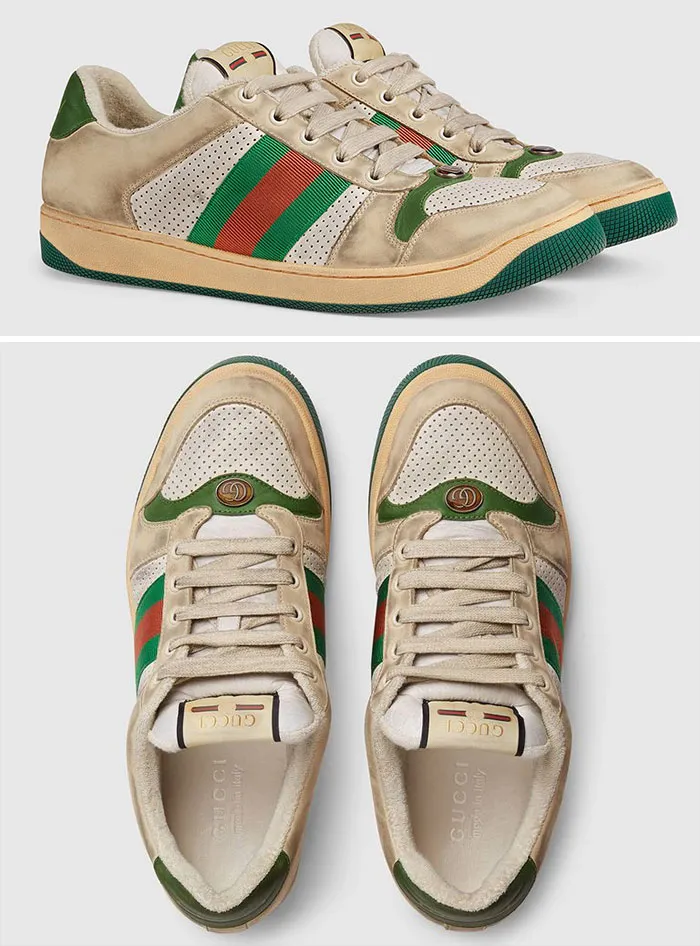 Estos zapatos de Gucci están hechos a propósito para parecer sucios