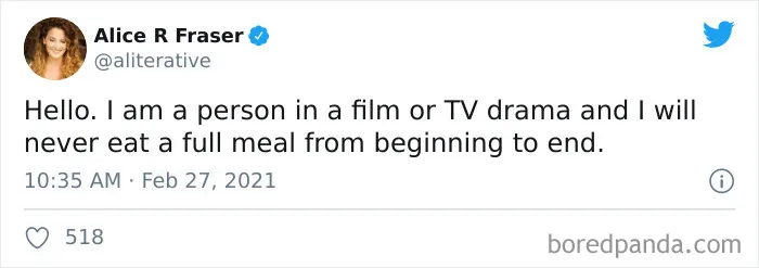 People Are Exposing The Totally Unrealistic Behaviors Of TV Or Movie Characters In Funny Tweets (40 Pics)