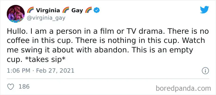 People Are Exposing The Totally Unrealistic Behaviors Of TV Or Movie Characters In Funny Tweets (40 Pics)